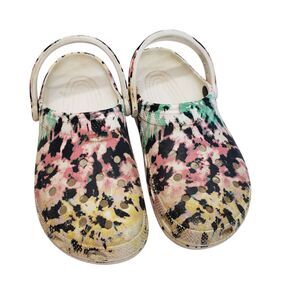 Colorful Crocs, Women Size 9  /  Men Size 7